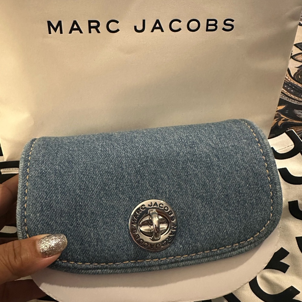 Marc Jacobs Denim Blue Clutch